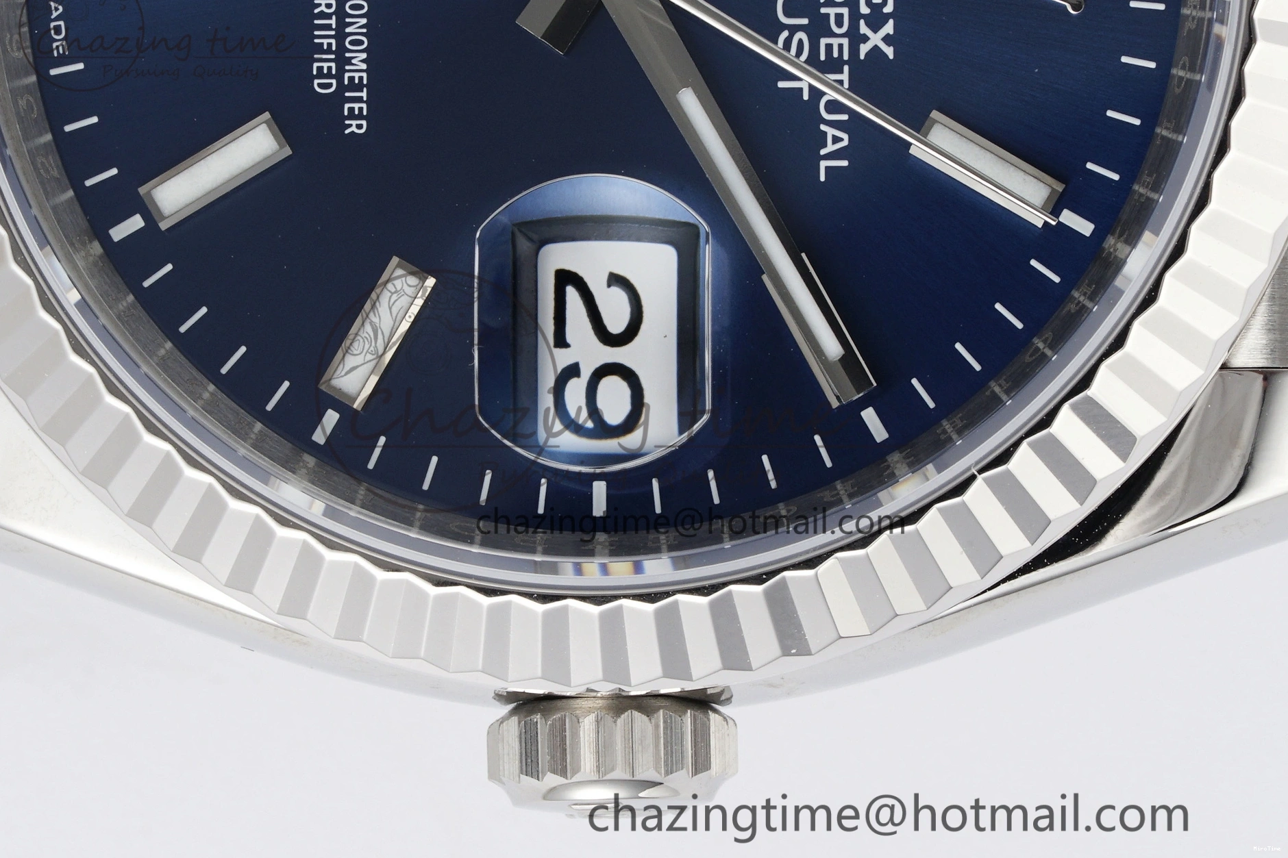 MiroTime 0214 BestValue DateJust 36 SS 116234 VSF 1:1 Best Edition 904L Steel Blue Stick Dial on Jubilee Bracelet VS 2091